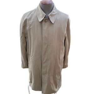 London Fog Classic Trench Coat & Removable Zippered Lining Men’s size L
